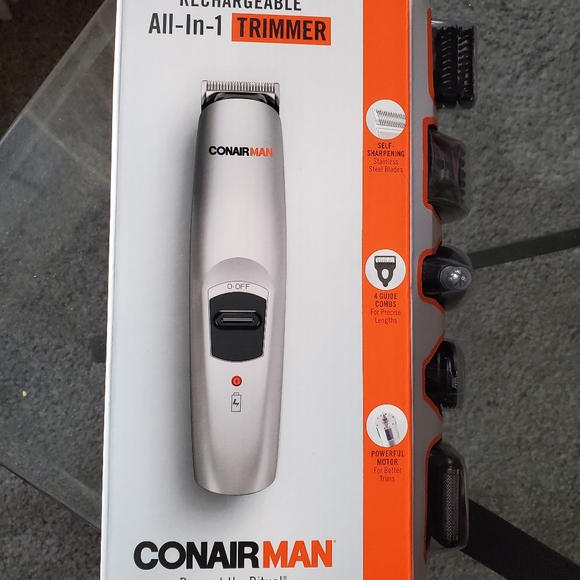 Conairman Rechargeable All-in-1 Trimmer Beard Mustache Groomer NEW - Picture 1 of 4